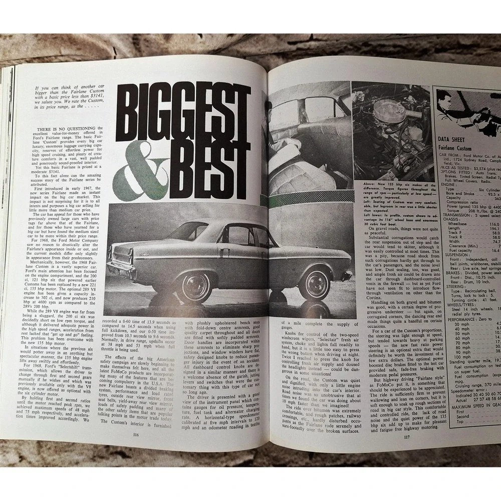 Ford Fairlane Performance Portfolio 1955-1970 Brooklands Books ISBN 1 85520 4584